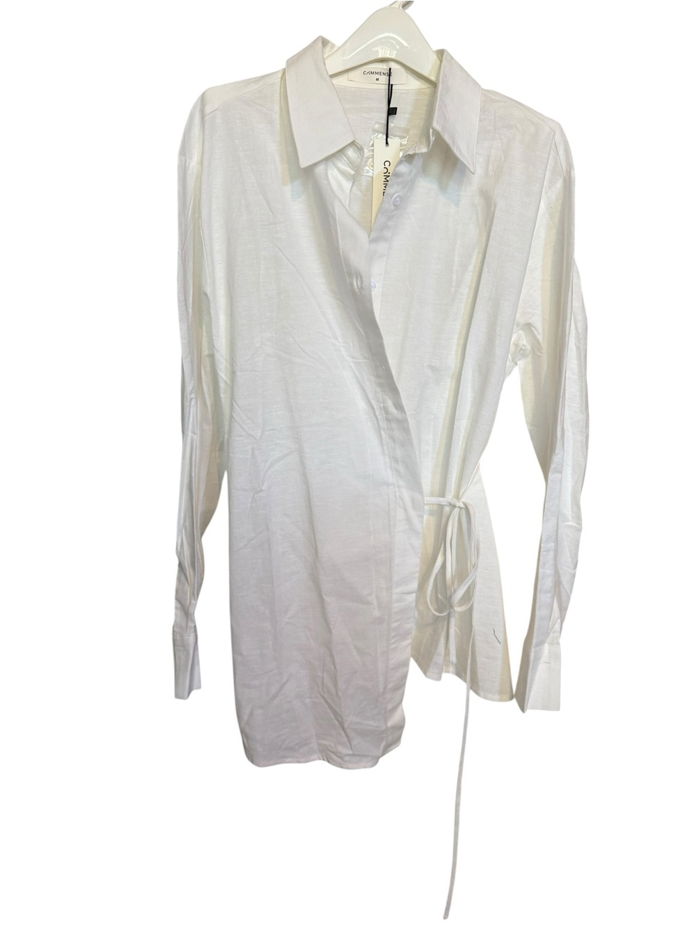 Commense Cotton & Linen Wrap Shirt - Picture 5 of 10